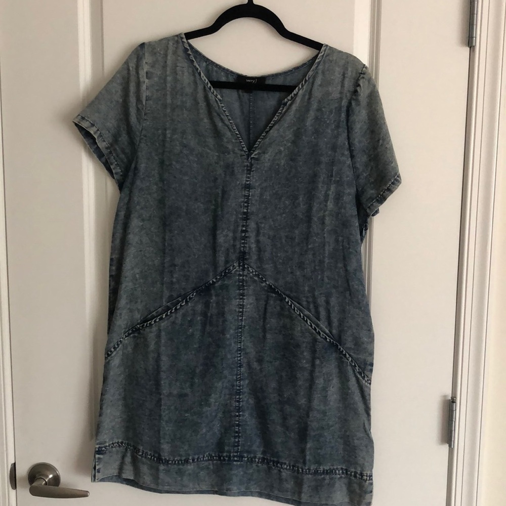 Faded Denim Dress